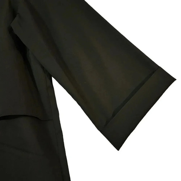 New $225 Finley Women's Black Cotton Jenna Button-Down Ruffle Poplin Top Size 2X - Picture 8 of 9